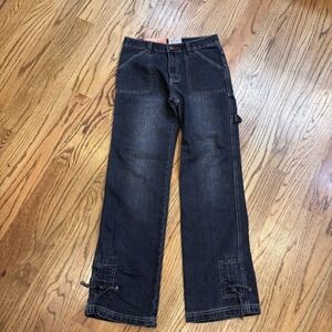 White‎ Sailor Turbo Blue Jeans W29 Dark Wash Utility Y2K Skate Denim Vintage